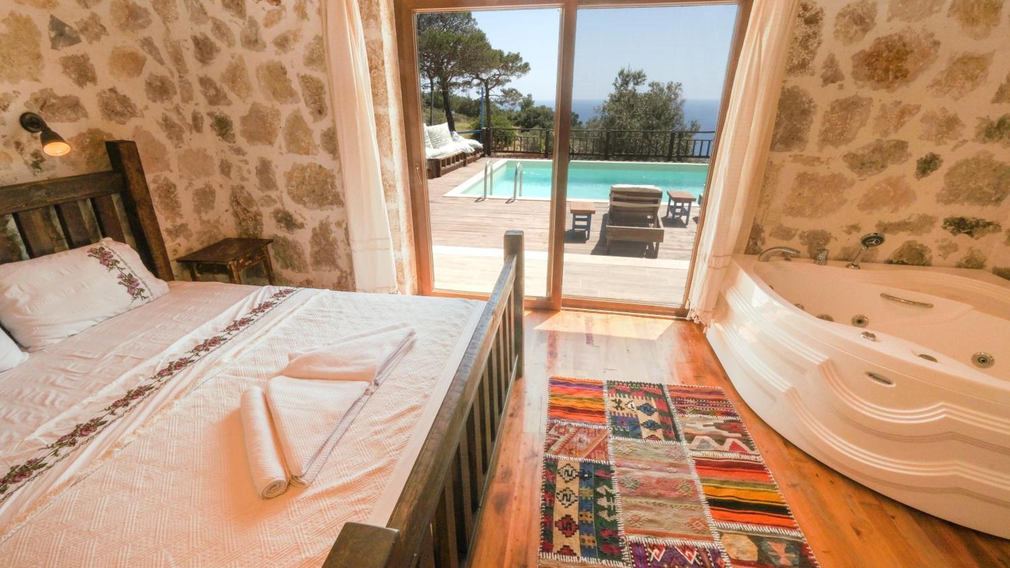 Вилла Likya House - Deniz Ve Doga Manzarali, Havuzlu Патара Экстерьер фото